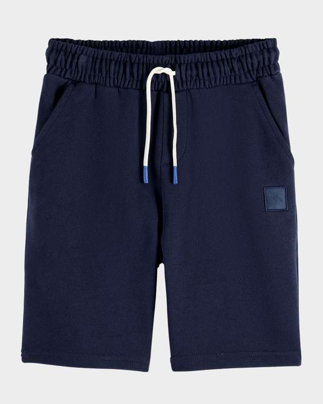Boy's Core Logo Badge French Terry Sweatshorts, Size 4-12